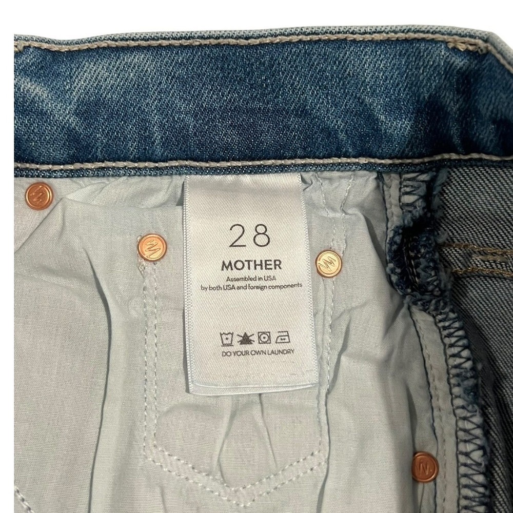 MOTHER The Rambler‎ Zip Flood in Out of the Blue Size 28 NWT - Picture 5 of 16